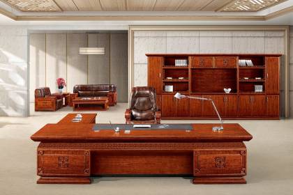 傳統(tǒng)實(shí)木油漆大班臺