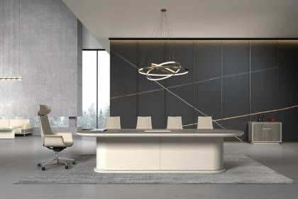 現(xiàn)代高端實木會議桌