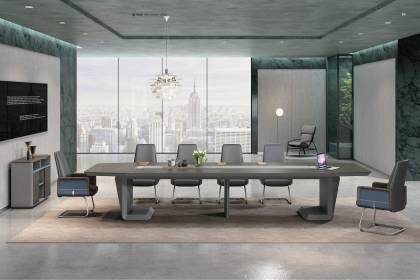 現(xiàn)代實(shí)木油漆會(huì)議桌