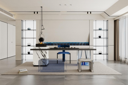 現(xiàn)代時尚玻璃茶幾